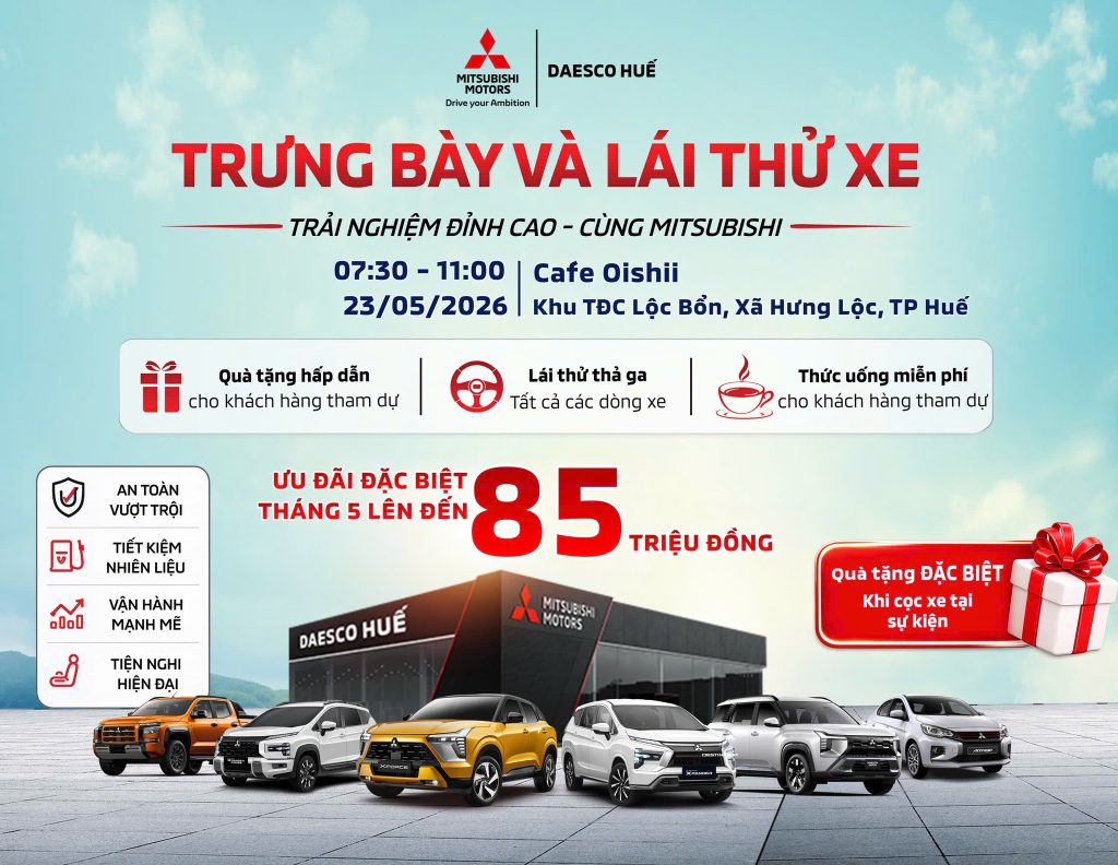 SỰ KIỆN TRƯNG BÀY VÀ LÁI THỬ XE NEW MITSUBISHI XFORCE 2026